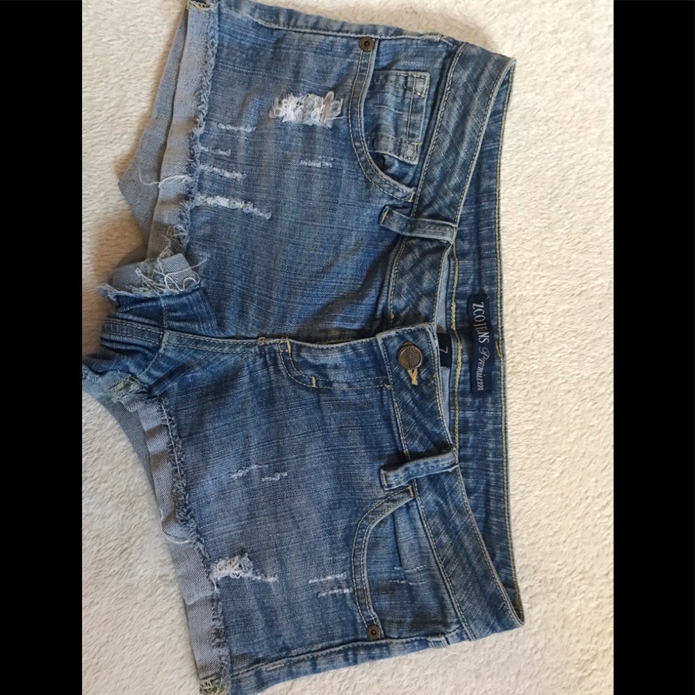 Distressed Jean Shorts
